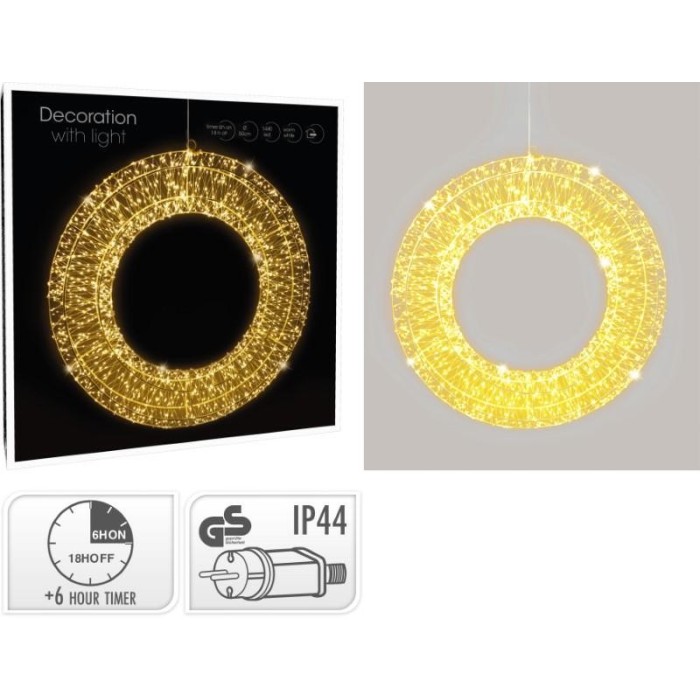 GHIRLANDA 1440 LED LUCE CALDA D.50